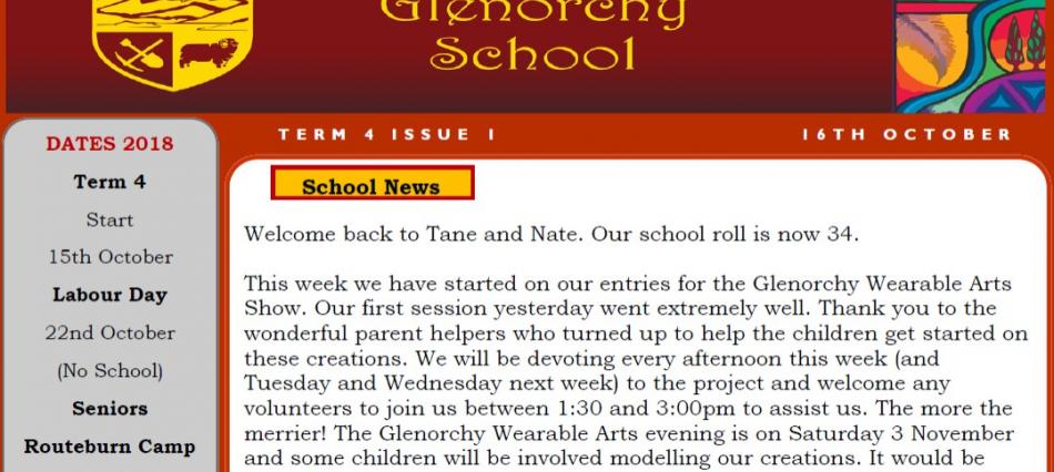 Newsletters Term 4 Issue 1 logo