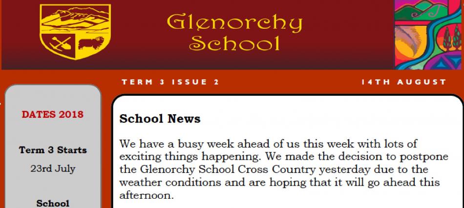 School Newsletter Term 3 Issue 2 August 2018 logo