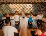 Yoga session at Kinloch Lodge