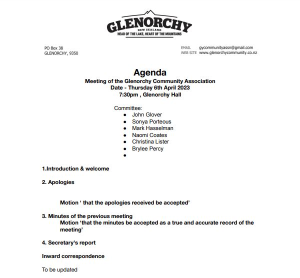 CaptureGCA Agenda 6 April