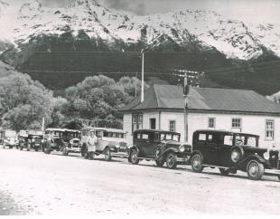GYM Cars outside post office