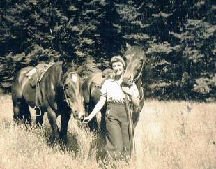 Mary with horses