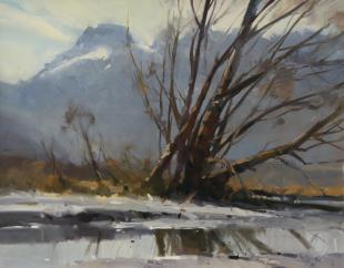 A glimpse of Turret Head from the Rees riverbed