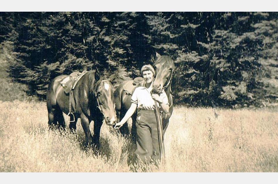 Mary with horses