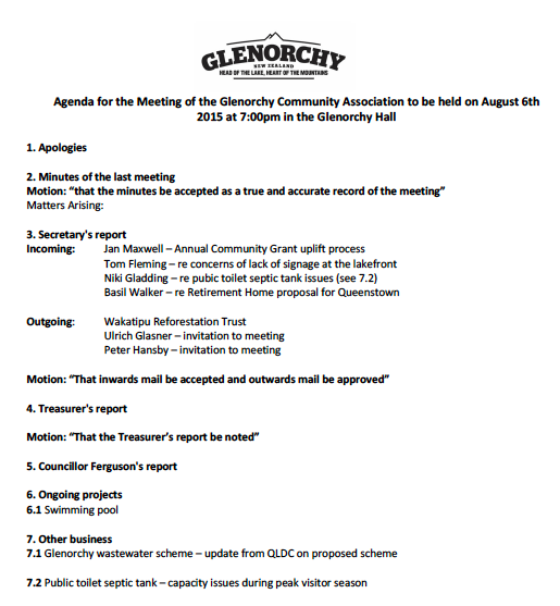 Agenda AUG2