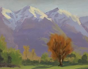Humboldt Mountains Glenorchy Samuel Earp plein air oil on canvas